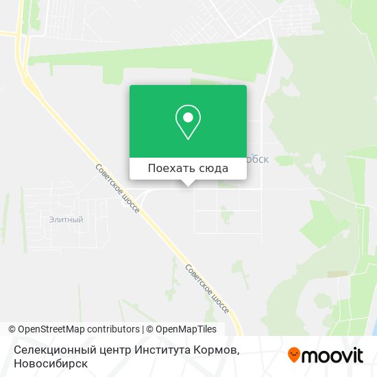 Карта Селекционный центр Института Кормов
