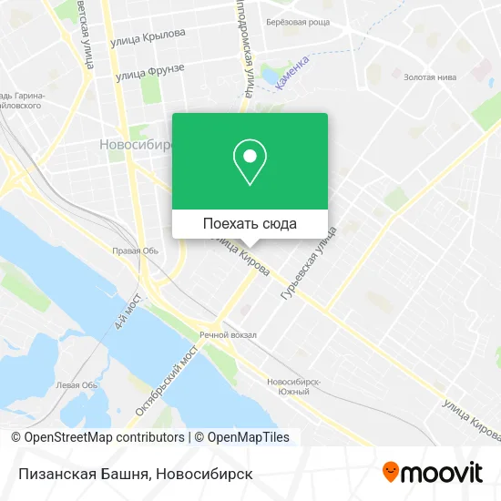 Карта Пизанская Башня