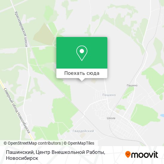 Карта Пашинский, Центр Внешкольной Работы