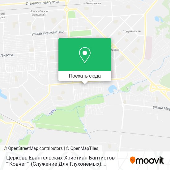 Карта Церковь Евангельских-Христиан Баптистов ""Ковчег"" (Служение Для Глухонемых)