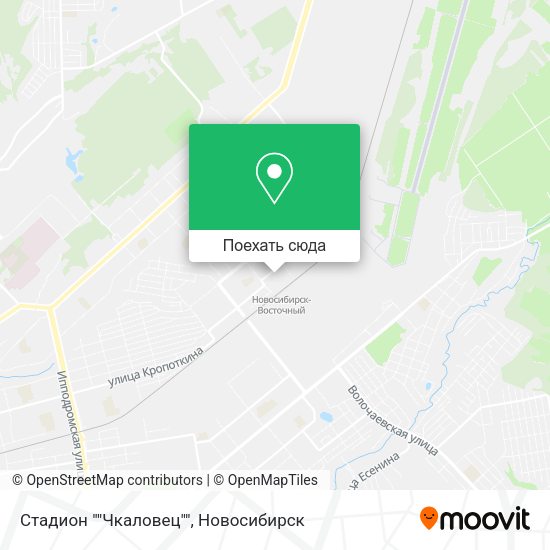 Карта Стадион ""Чкаловец""