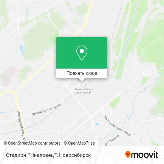 Карта Стадион ""Чкаловец""