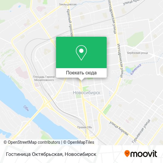 Карта Гостиница Октябрьская
