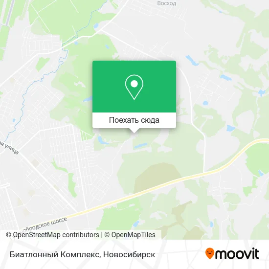 Карта Биатлонный Комплекс