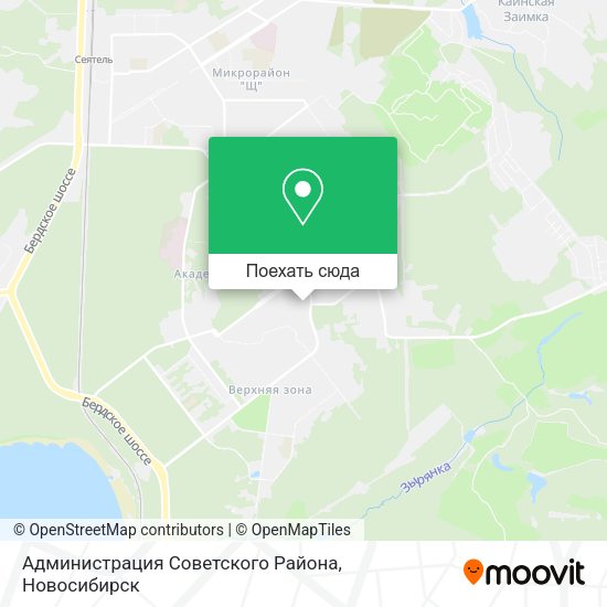 Карта Администрация Советского Района