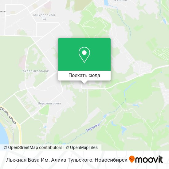 Карта Лыжная База Им. Алика Тульского
