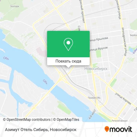 Карта Азимут Отель Сибирь