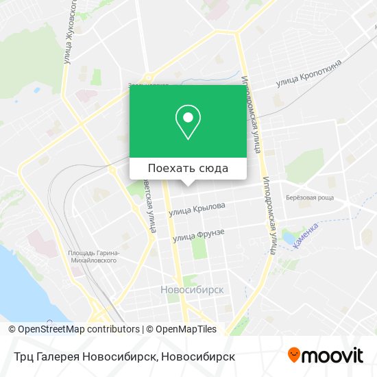 Карта Трц Галерея Новосибирск