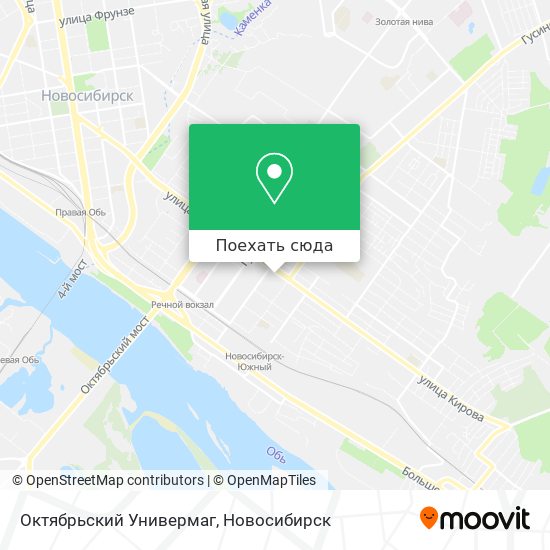 Карта Октябрьский Универмаг
