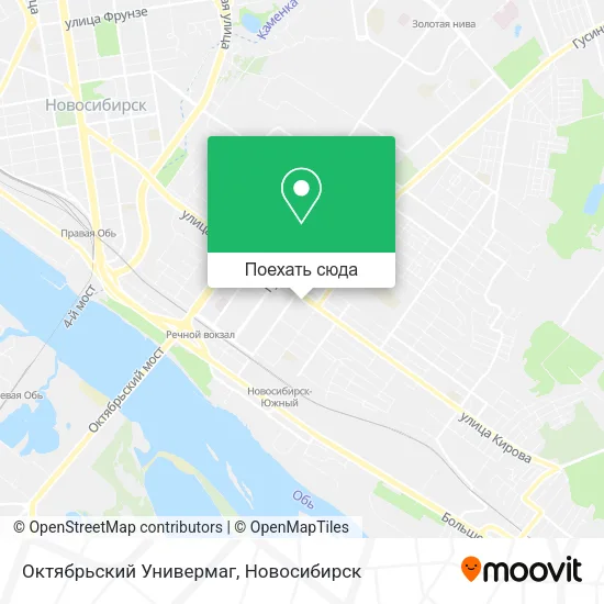 Карта Октябрьский Универмаг