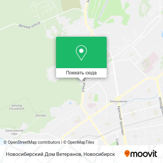 Карта Новосибирский Дом Ветеранов