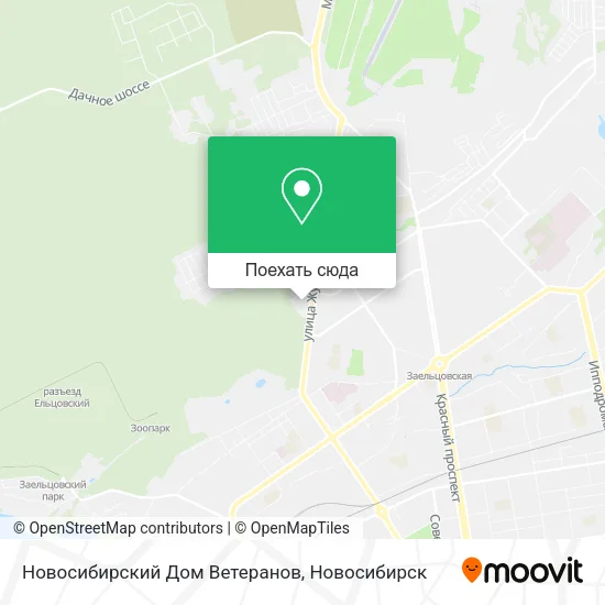 Карта Новосибирский Дом Ветеранов
