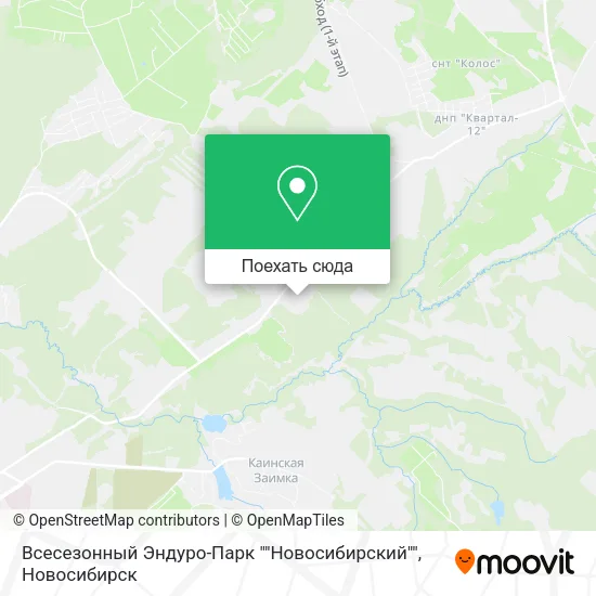 Карта Всесезонный Эндуро-Парк ""Новосибирский""