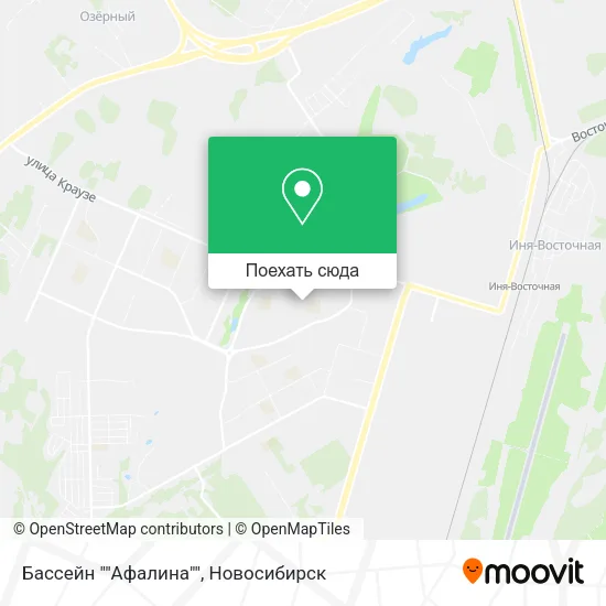 Карта Бассейн ""Афалина""