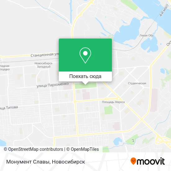 Карта Монумент Славы