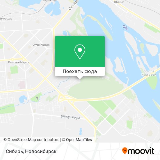 Карта Сибирь