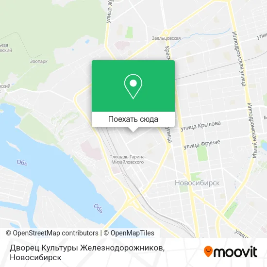Карта Дворец Культуры Железнодорожников