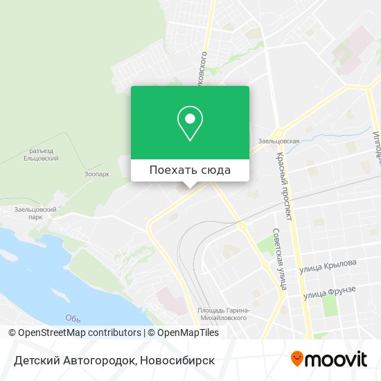 Карта Детский Автогородок