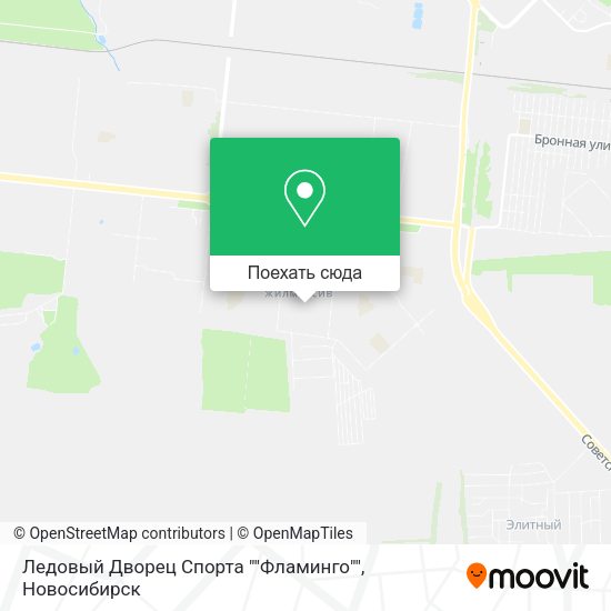 Карта Ледовый Дворец Спорта ""Фламинго""