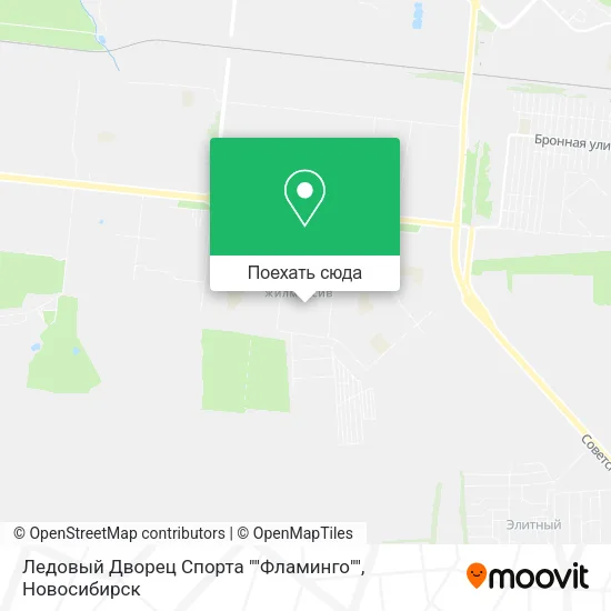 Карта Ледовый Дворец Спорта ""Фламинго""