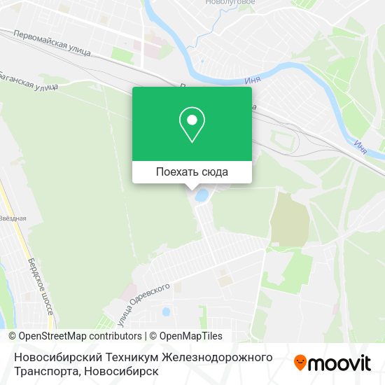 Карта Новосибирский Техникум Железнодорожного Транспорта