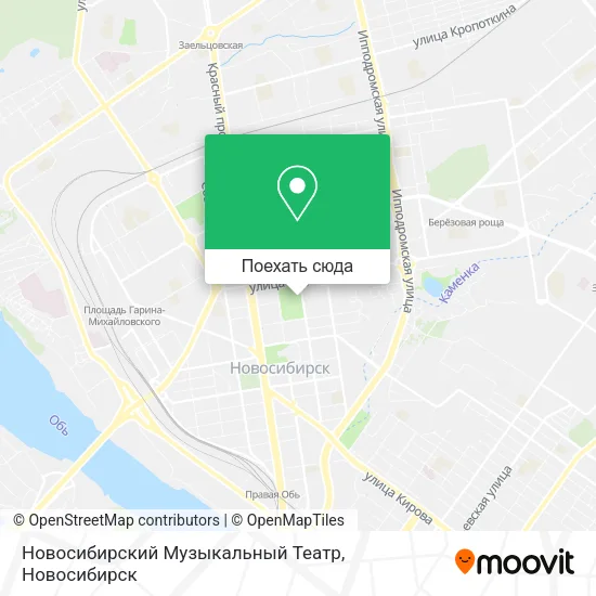Карта Новосибирский Музыкальный Театр