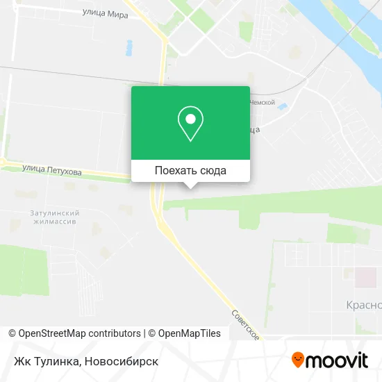 Карта Жк Тулинка