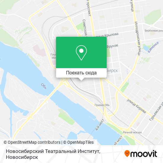 Карта Новосибирский Театральный Институт
