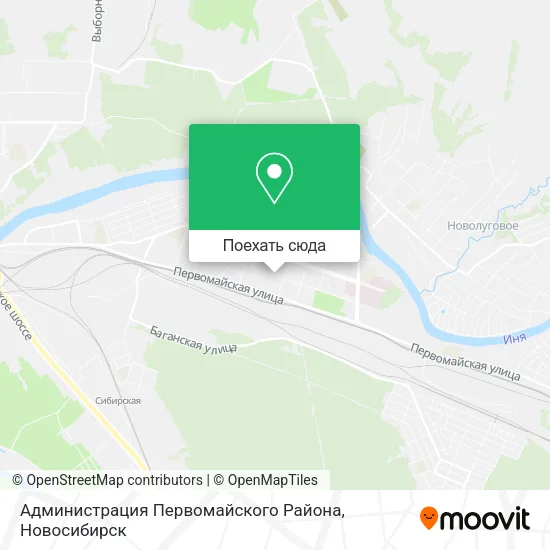 Карта Администрация Первомайского Района