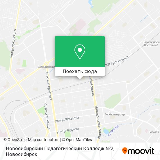Карта Новосибирский Педагогический Колледж №2