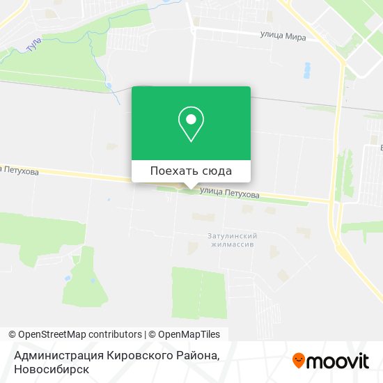Карта Администрация Кировского Района