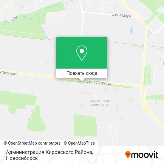 Карта Администрация Кировского Района