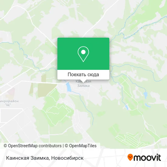 Карта Каинская Заимка