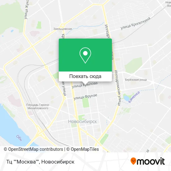 Карта Тц ""Москва""