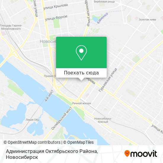Карта Администрация Октябрьского Района