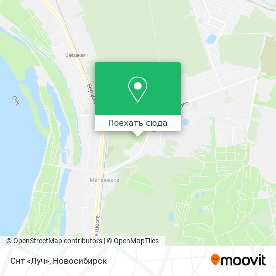 Карта Снт «Луч»