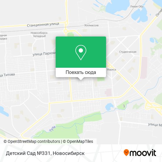 Карта Детский Сад №331