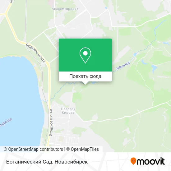 Карта Ботанический Сад