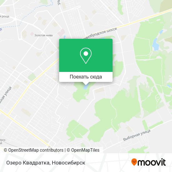 Карта Озеро Квадратка