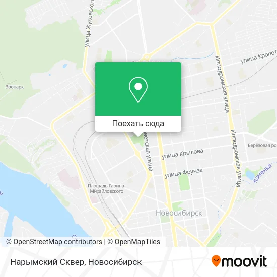 Карта Нарымский Сквер