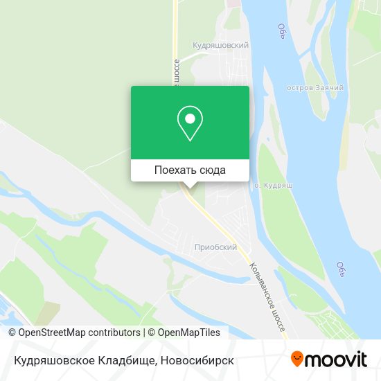 Карта Кудряшовское Кладбище