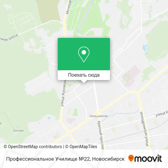 Карта Профессиональное Училище №22