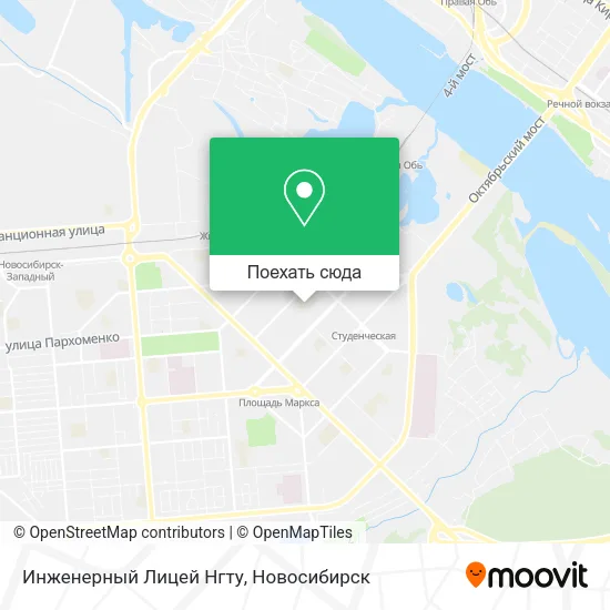 Карта Инженерный Лицей Нгту