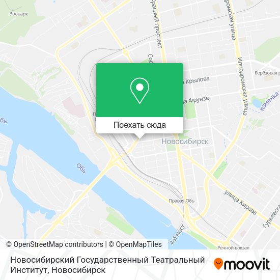 Карта Новосибирский Государственный  Театральный Институт