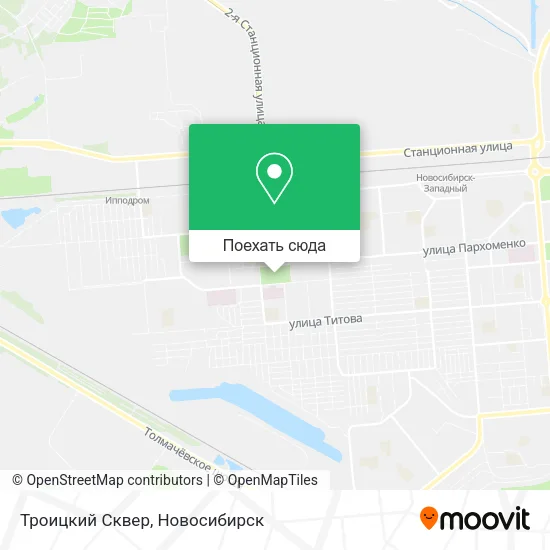 Карта Троицкий Сквер