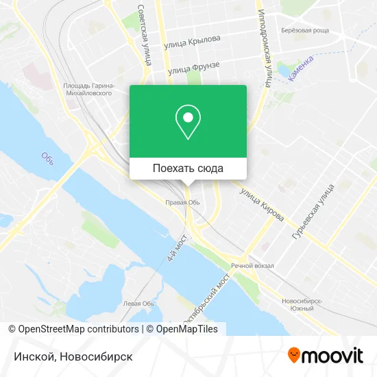 Карта Инской