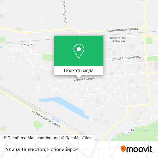 Карта Улица Танкистов