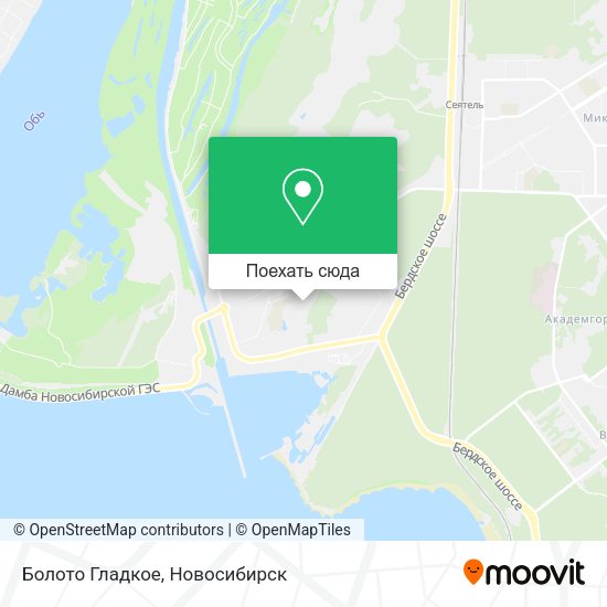 Карта Болото Гладкое