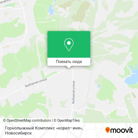 Карта Горнолыжный Комплекс «корел–иня»