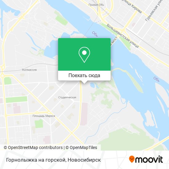 Карта Горнолыжка на горской